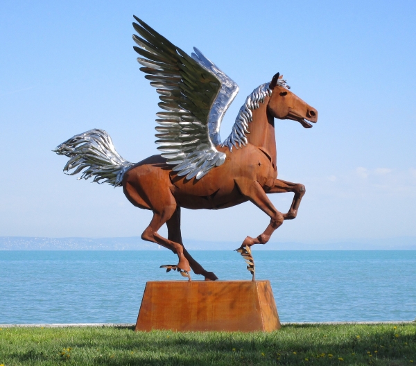 Pegasus outdoor sculpture